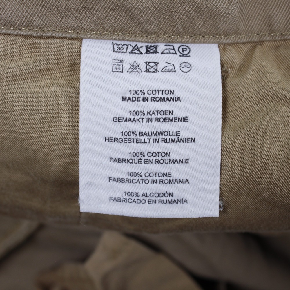 Dries Van Noten Khaki Cotton Wide Leg Pants Button Fly Women's Size 40 US 8 - Picture 5 of 8